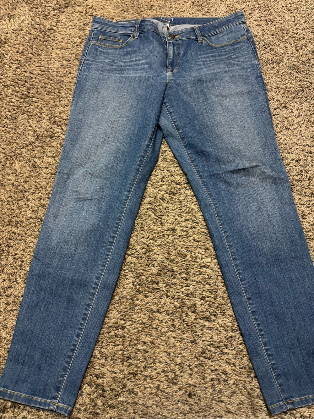 LOFT Medium Blue Women's Straight-Leg Jeans